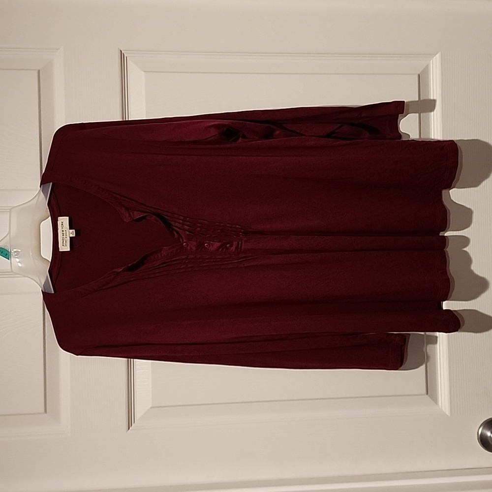 Long sleeve Jones New York tunic type blouse:  1X